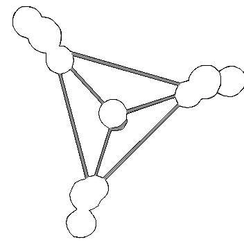 Żyrandol LAMPA wisząca Bao Nero Clear Orlicki Design metalowa OPRAWA industrialna ZWIS kule balls molekuły loft przezrocz