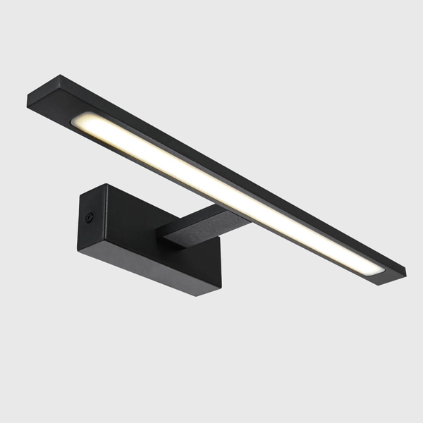 Kinkiet LAMPA ścienna ISLA GS-LWB-12W/3 BK Light Prestige metalowa OPRAWA galeryjka LED 12W 3000K nad obraz IP44 czarna