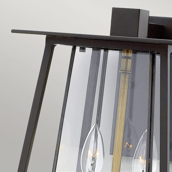 Latarnia naścienna HK-WALKER2-L Hinkley znicz szklany przeźroczysty