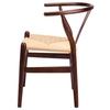 Jadalniane krzesło klasyczne Wishbone DC-541.DARK.BROWN ciemnobrązowe
