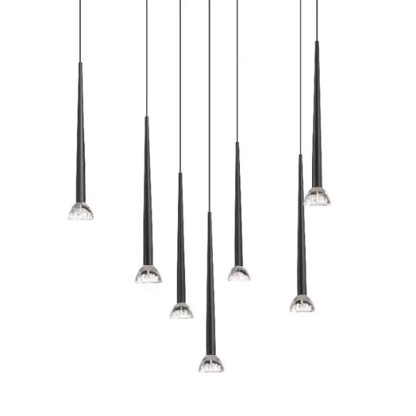 Sufitowa lampa zwisające sople BOSTON P0603-07C-P7B1 LED 1,5W czarna