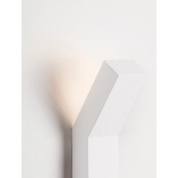 Ścienna lampa gipsowa DORSELA LE45576 minimalistyczna biała