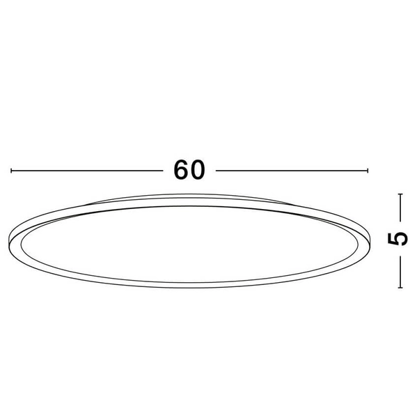 Lampa przysufitowa ściemnialna ANTONIO LE44886 LED 55W 3000K okrąg czarny