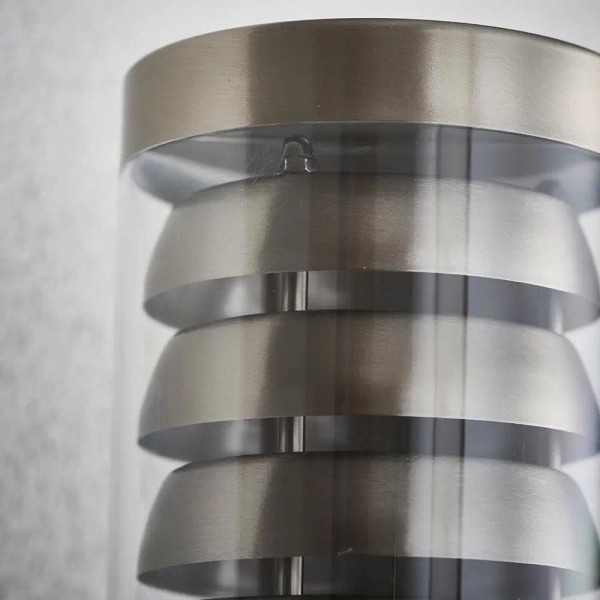 Ścienna lampa na taras TANGO 13921 metalowa IP44 srebrna