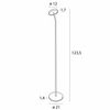 Lampa podłogowa Ibiza F0060 LED 8W 3000K do salonu czarna