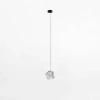 Szklana wisząca lampa COLORE MD3350-1BL/C LED 6W 3000K czarny