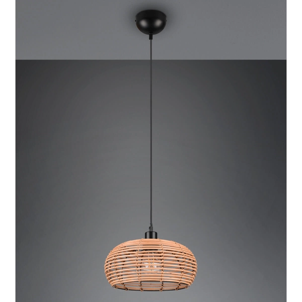Zawieszana lampa INGA 312200136 Trio koszyk pleciona ratan brązowy