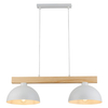 Podwójna lampa wisząca skandynawska Oslo 4713 TK Lighting drewniana biała