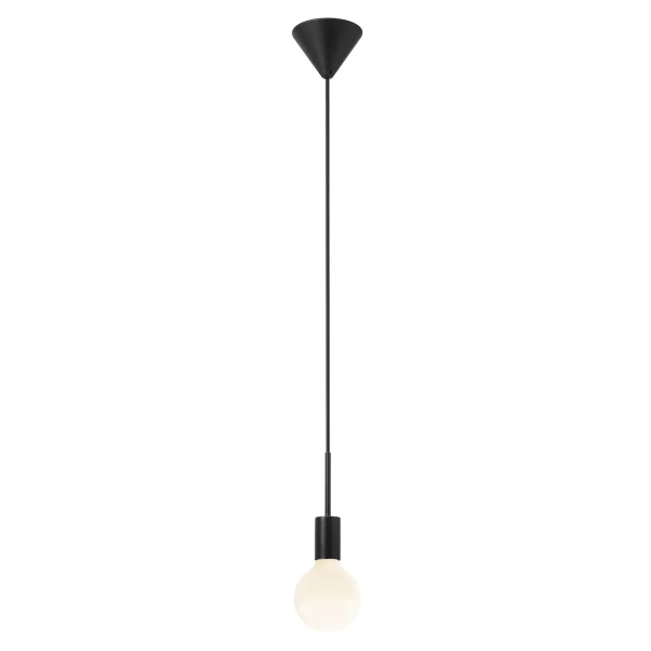 Industrialna lampa wisząca Paco 2112053003 żarówka na kablu czarna