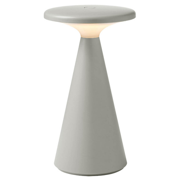 Zewnętrzna lampa stolikowa FUNGHI T0064 LED 1,6W 2700K IP44 szara