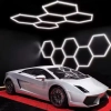 Geometryczny plafon Hexagon HEX-565-Y9-V11-PS1 LED 230W 4000K IP54 biały