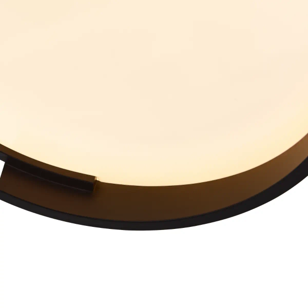 Metalowy sufitowy plafon Halo LP-1453/1C-27 BK LED 15W 3000-6000K czarny