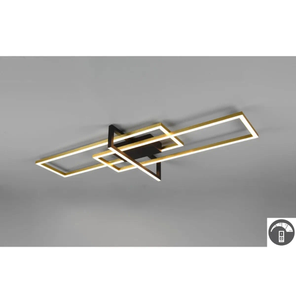 Sufitowa lampa SALINAS 620310308 czarna złota LED 34W 3000K IP20