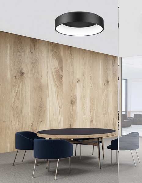 Sufitowa lampa gabinetowa Tome Smart LED 42W 3000K circle czarna