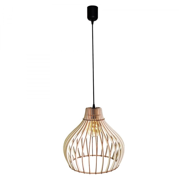 Kuchenna lampa wisząca 137623620217 drewniana nad wyspę