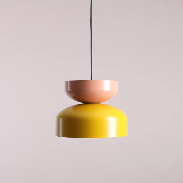 Metalowa lampa wisząca TULA 1132G14_11_C nad stół kolorowa