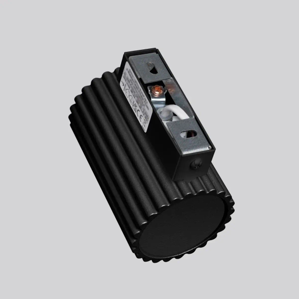 Kinkiet naścienny KARBON SL.1648 góra-dół ryflowany czarny