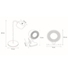 Nocna lampka do salonu JOLAN 46619/03/41 metalowa brązowa