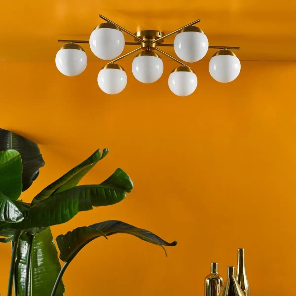 Lampa sufitowa do przedpokoju Bombazine BOM5035 kule mosiądz