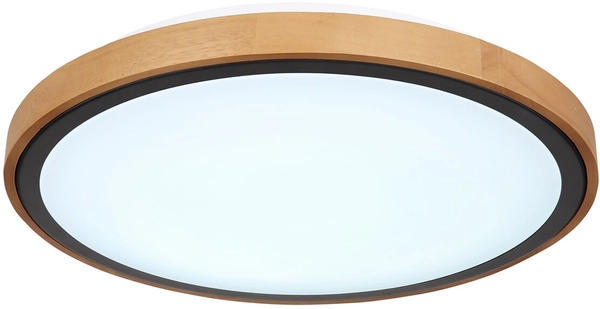 Lampa nasufitowa Bruno 41764-24 loftowa LED 24W drewniana