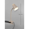 Lampka z klipsem Pongo R25831143 beżowa z włącznikiem LED 4,5W 3000K 33cm