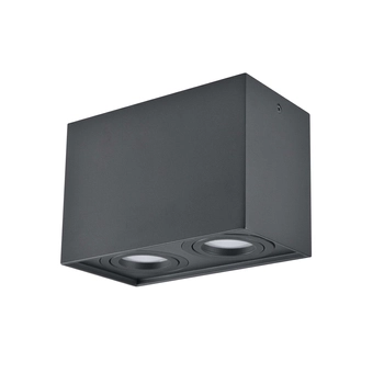 LAMPA sufitowa HADAR Q2 313140 Polux metalowa OPRAWA prostokątna plafon regulowany czarny