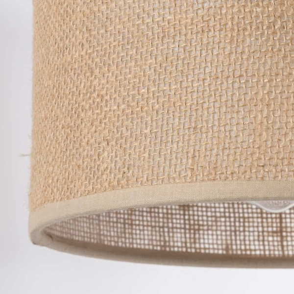 Kinkiet ekologiczny okrągły Juta 6858 TK Lighting rustykalna brązowa