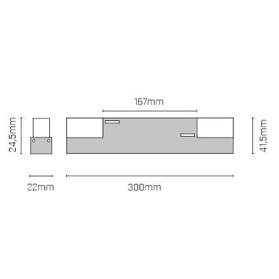 Lampa do szynoprzewodu magnetycznego Komatsu 6542 Shilo LED 12W 4000K czarna