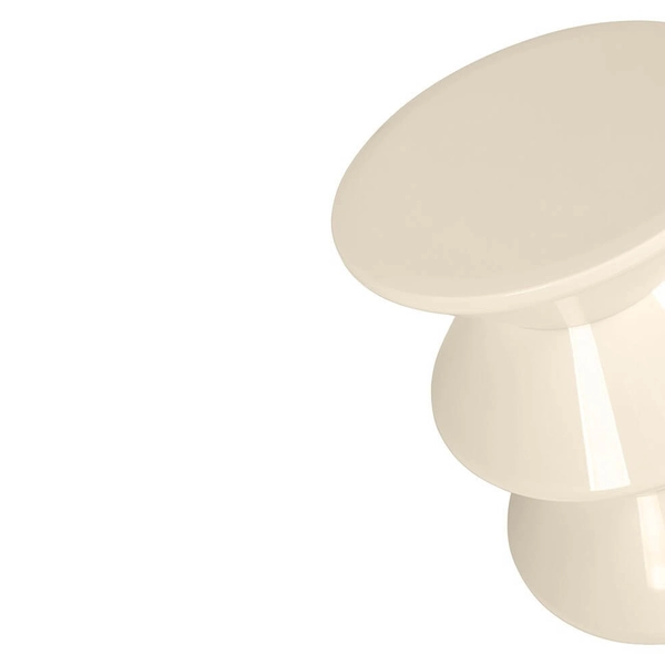 Geometryczny stolik na korytarz Turn KH1501100198 King Home beżowy