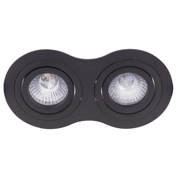 Podwójna oprawa podtynkowa SIGNAL H0087 Maxlight metalowa czarna