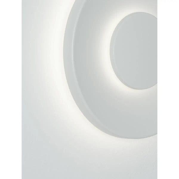 Okrągła lampa ścienna na taras FILOREZ LE75184 LED 12W 3000K IP65 biała