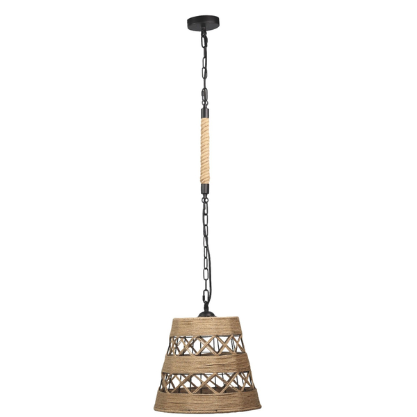 Lampa wisząca Alma Rope 314536 naturalna boho beżowa
