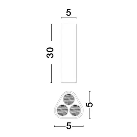Punktowa lampa sufitowa PARENZO LE45526 LED 6W 3000K złota