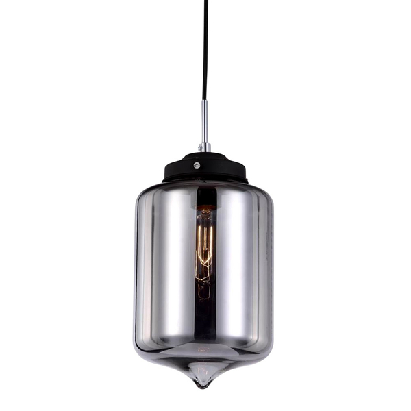 LAMPA wisząca TUBE MDM2095/1 A Italux szklana OPRAWA zwis tuba lustrzana