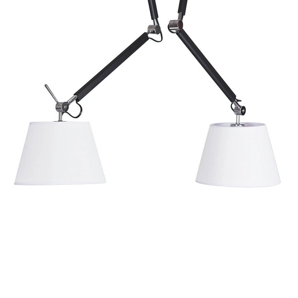 Regulowana lampa wisząca Zyta AZ1846+2xAZ2602 Azzardo czarna biała