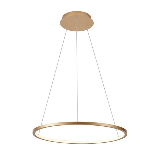 Lampa okrągła zwisowa Vinola PND-56135B-100RPC-GD-3KS4K-TRDIMM Italux LED 58W 3000-4000K złota