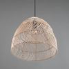 Wisząca lampa Rike R31131036 RL Light japandi eko naturalna drewniana czarna