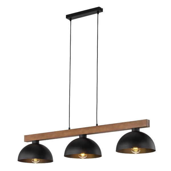 Skandynawska lampa wisząca Oslo 3253 TK Lighting potrójna drewniana
