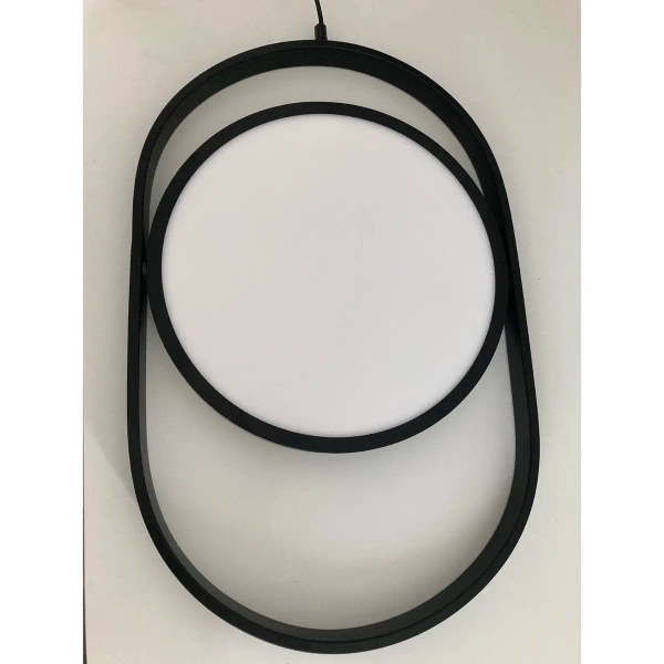 Ledowa lampa frame Elipse S-60217A-L Step 40W 3000K koło czarna