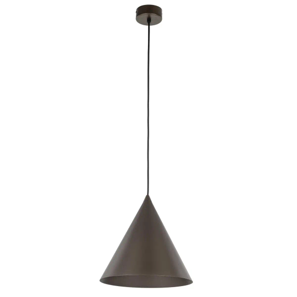 Zwieszana lampa stożkowa CONO 10037 do salonu brązowy