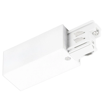 Zasilanie szynoprzewodu uziemienie lewe HT4-L01/WU Italux do 3-fazowej szyny natynkowej 230V biały