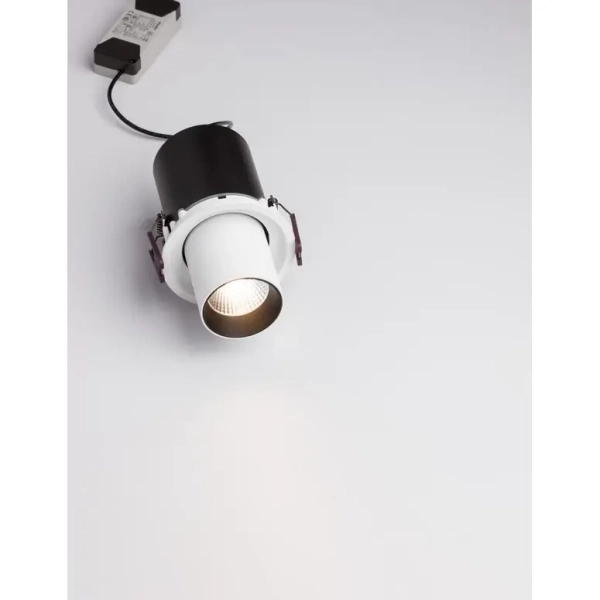 Lampa do wbudowania GARUPA biała LE61367 1xLED 12W 3000K tuba regulowana