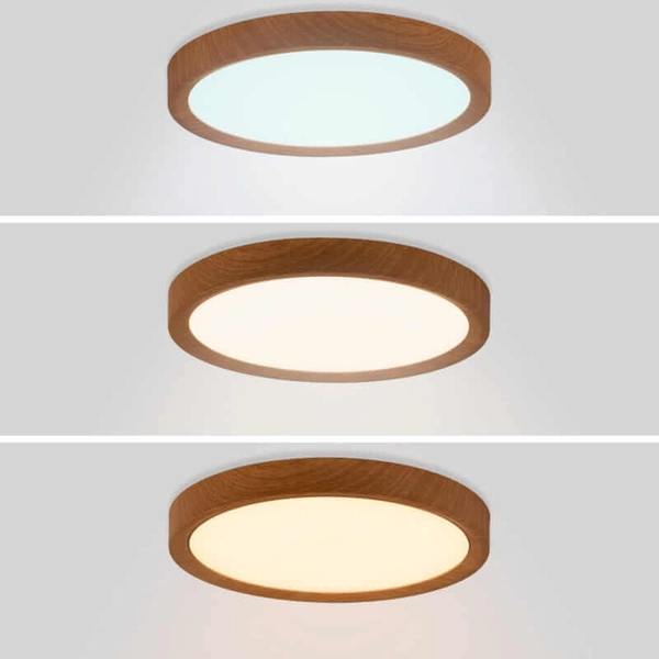 Ledowy plafon Maze ABR-PLO-OCED-24W Abruzzo 24W 3000-6000K biały drewniany