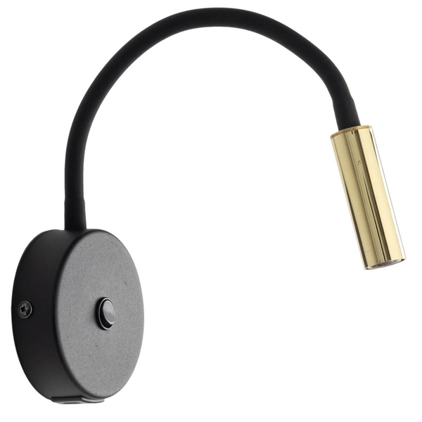 Naścienny kinkiet regulowany Lagos 10201 punktowy złoty czarny