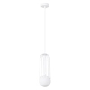 Lampa pojedyncza wisząca Brina SL.1331 Sollux kula zwis biała