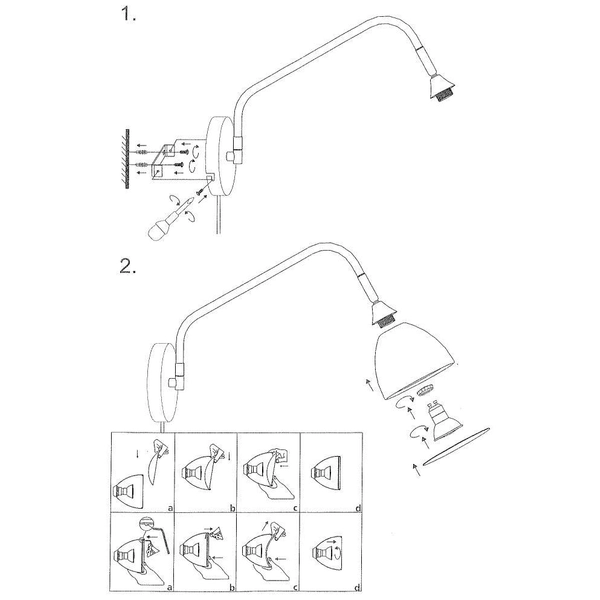 Kinkiet LAMPA ścienna VALENCIA 106081 Markslojd metalowa OPRAWA regulowana czarna