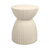 Beżowy stolik kawowy TURNO MM001501100322 z tworzywa do sypialni 36cm