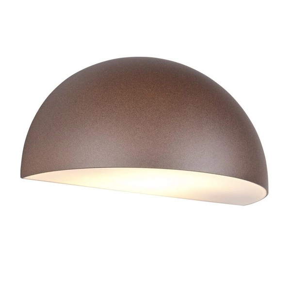 Kinkiet ścienny na taras MAAS 262460124 kopuła IP44 rdzawa