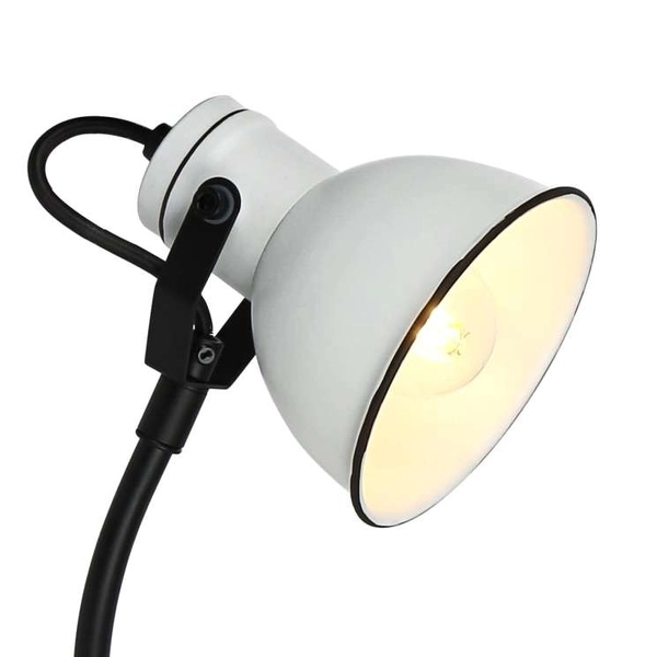Lampa ścienna ZUMBA 91-72122 metalowa regulowany reflektorek biały czarny