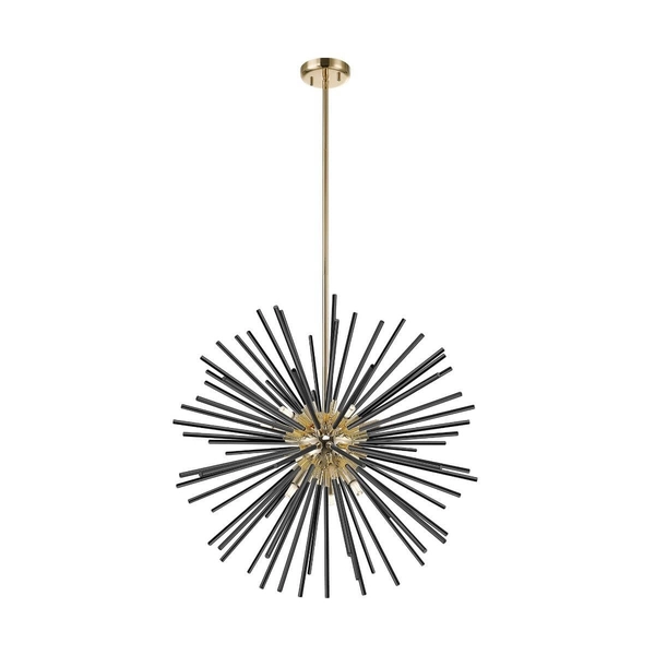 Lampa wisząca druciana Urchin P0491-09C-F7BC Zumaline czarny złoty